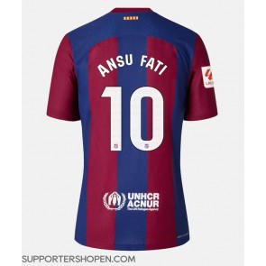 Barcelona Ansu Fati #10 Hemma Matchtröja Dam 2023-24 Kortärmad